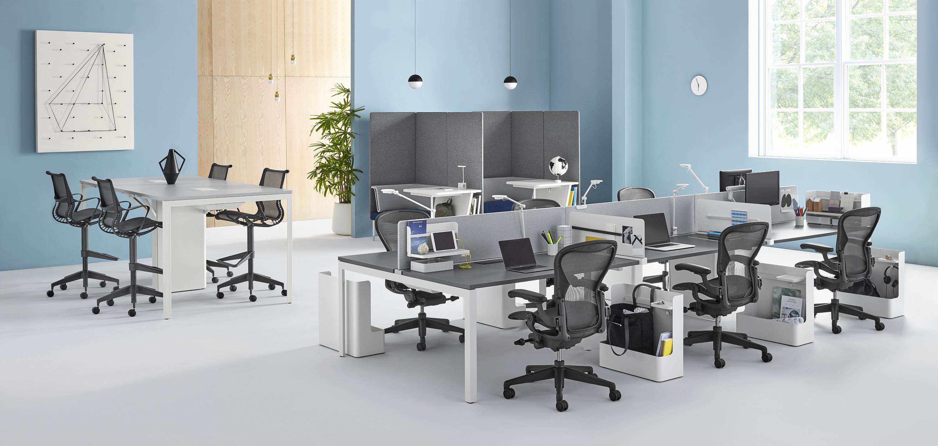 办公屏风|屏风工作站|办公家具|球友会（中国）家具|Layout Studio 开放式办公区